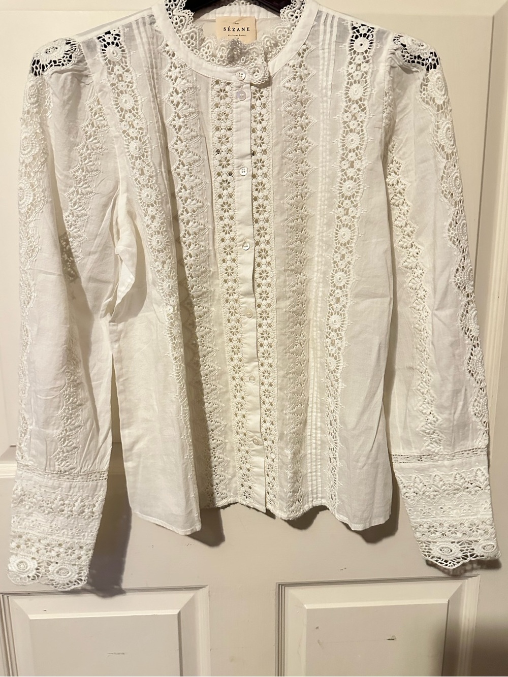 Sezane | Top | RYM Shirt Ecru - Picture 3 of 11